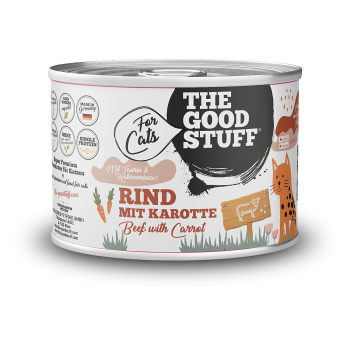 Katzenfutter Dose RIND 200g — Rind mit Karotte