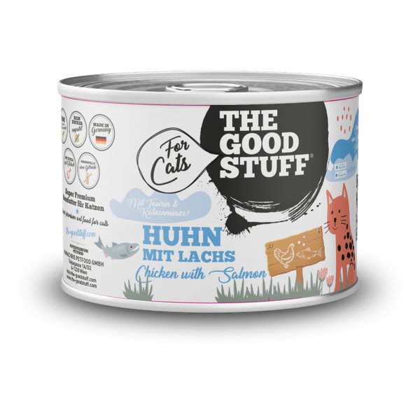 Katzenfutter Dose LACHS 200g — Huhn mit Lachs