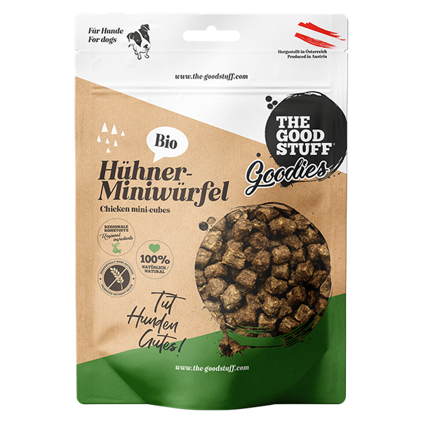HÜHNER-Mini-Würfel 150g — BIO Hühner-Miniwürfel